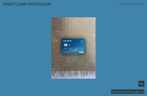 USA Chase Bank Visa Debitkarte 2 Fotoansicht Beispielvorschau